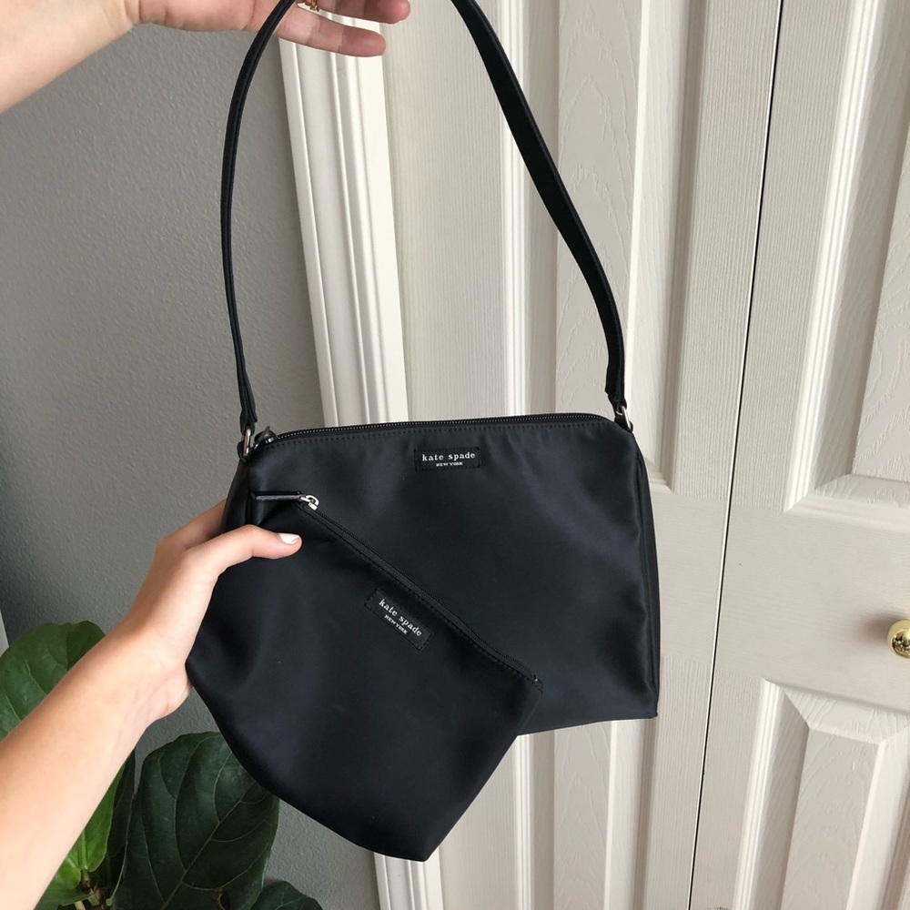 VINTAGE 90s original KATE SPADE purse + makeup bag